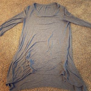 Grey 3/4 Sleeve Tunic Top
